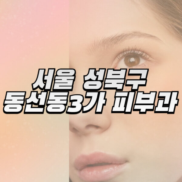 서울-성북구-동선동3가-피부과-잘하는-곳-추천-전문의-일요일-진료-유명한-곳-리프팅-보톡스-필러-레이저제모-여드름