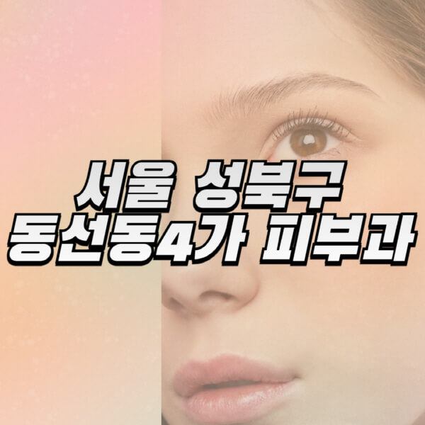서울-성북구-동선동4가-피부과-잘하는-곳-추천-전문의-일요일-진료-유명한-곳-리프팅-보톡스-필러-레이저제모-여드름