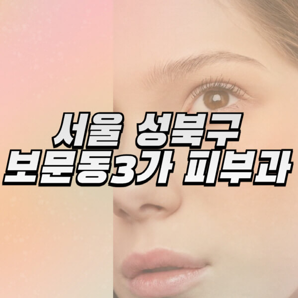 서울-성북구-보문동3가-피부과-잘하는-곳-추천-전문의-일요일-진료-유명한-곳-리프팅-보톡스-필러-레이저제모-여드름