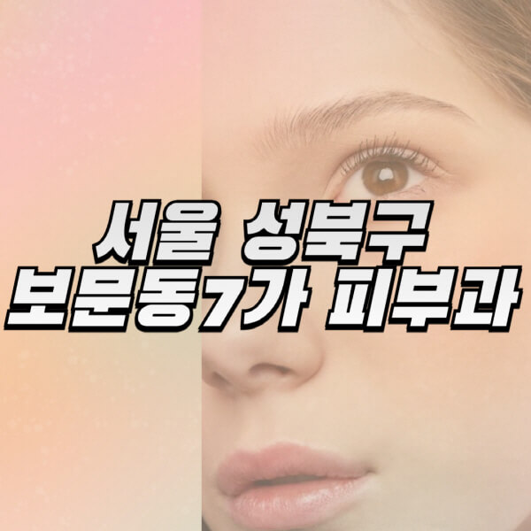 서울-성북구-보문동7가-피부과-잘하는-곳-추천-전문의-일요일-진료-유명한-곳-리프팅-보톡스-필러-레이저제모-여드름