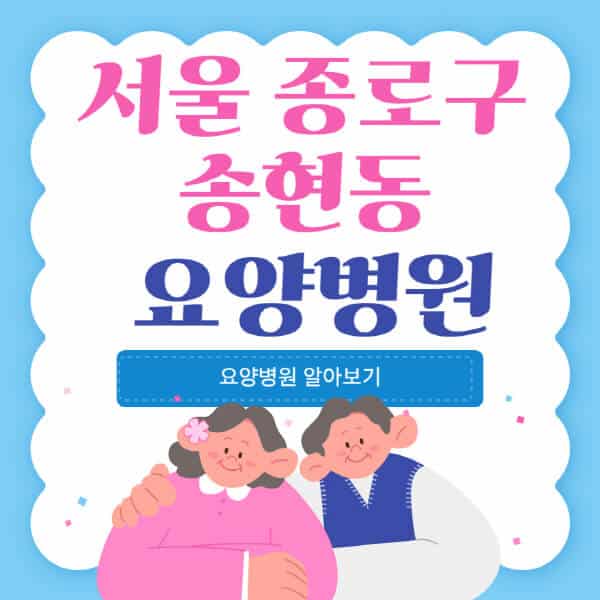 서울-종로구-송현동-요양병원-추천-비용-가격-실비-등급-암환자-치매전문-재활-노인
